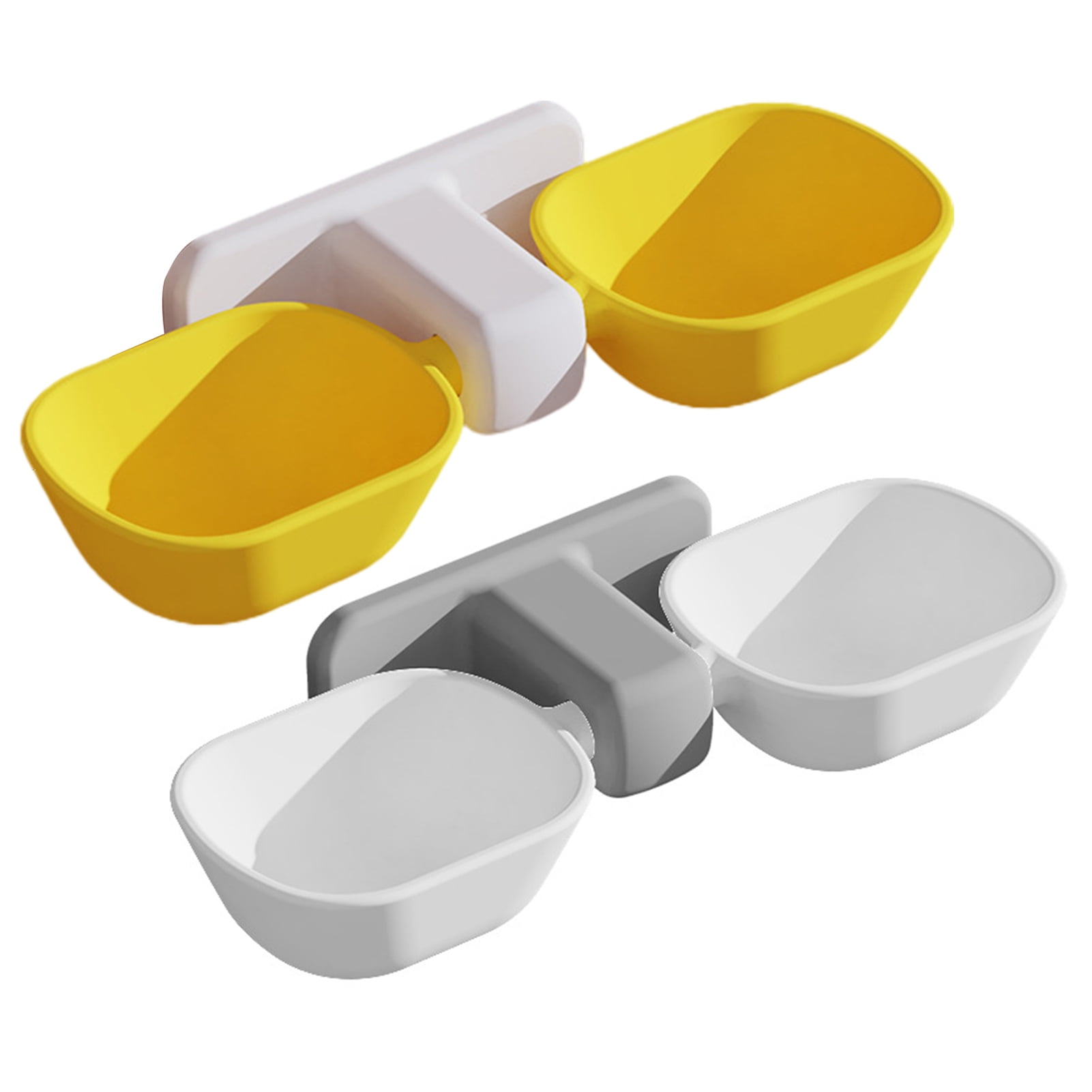 Happy Date Cat Food and Water Bowls Set, Adjustable Elevated Cat Bowls, Hanging Cat Food Bowls