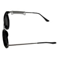 thumbnail image 5 of Isaac Mizrahi Womens Round Black Plastic Sunglass. IM31261 BK, 5 of 6