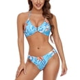 thumbnail image 2 of Txlixc - Traje de baño de 2 piezas para mujer con cuello halter y cuello en V Txlixc Sexy, 2 of 6