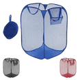 thumbnail image 2 of Dependable Industries 2 pc Multi Purpose Pop-Up Mesh Laundry Hamper Basket Fits Anywhere Toys Sporting Goods Storage Random Colors Shipped, 2 of 9