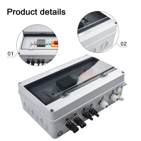 1000V 2In 1Out 2 String Solar Pv Array Solar Photovoltaic Combiner Box