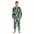 thumbnail image 6 of joogoo Scale Blue and Yellow Unisex Adults Onesies Pajamas Jumpsuits L, 6 of 7