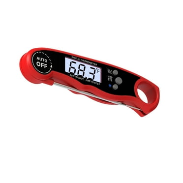 J & G Waterproof Instant Read Meat Thermometer for Grill and Cooking - Ultra Fast Digital Thermometer with Backlight, Calibration, and Food Probe for Kitchen, Outdoor Grilling, and BBQ