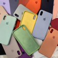 thumbnail image 4 of Líquido de lujo suave silicona teléfono caso para iPhone 11 Pro Max 11Pro caramelo color sólido protección completa contraportada BAP3, 4 of 4