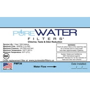 Inline Water Filter Replacement for Under Sink Filter Kits - 3/8 inch