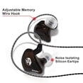 thumbnail image 3 of BASN Bsinger BC100 in-Ear Monitor Headphones Dual Dynamic Drivers in-Ear Earphones Detachable MMCX Cable Musicians Earbuds Headphones (Brown), 3 of 6