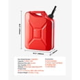 thumbnail image 2 of VEVOR 2X20LRED Jerry Fuel Can 5.3 Gallon / 20L, Portable, Flexible Spout System, Rustproof Heat‑Resistant Steel For , 2, 2 of 9