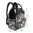 thumbnail image 2 of Fotbe Green Tropical Leaves Mochila Maternidad - Lona de Sarga Impermeable, Mochila de Pañales de Gran Capacidad con Múltiples Bolsillos y Correas Ajustables, 2 of 6