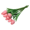 thumbnail image 1 of Bolsas de Decoración de Comedor Wosthever con Ramos Simulados de Tulipanes Artificiales Rosa, 1 of 6