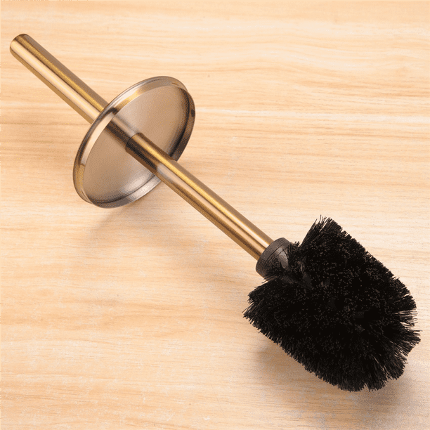 Qtmnekly Gold Long Handle Toilet Brush Bathroom Cleaning Brush Toilet ...