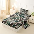 thumbnail image 2 of Castle Fairy Camouflage Deer Twin Sheets 3pcs,Abstract Camo Animal Bedding,Olive Khaki Black,1 Fitted Sheet, 1 Flat Sheet and 1 Pillowcase, 2 of 6