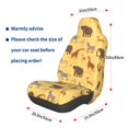 thumbnail image 3 of Yiaed Cute Animals Print Car Seat Covers,Universal Auto Seats Protector Fits for Car,SUV Sedan,Truck,Automotive Seat Covers & Accessories, 3 of 5