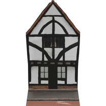 H13693 Old London Cottage House Cardboard Cutout Standee Standup