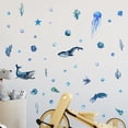 thumbnail image 3 of Ocean Fish Wall Decals Glow in The Dark Under The Sea Wall Decals Sea Animals Wall Stickers Removable Waterproof Peel and Stick for Kids Bathroom Watercolor Ocean Decor, 3 of 6