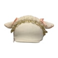 thumbnail image 3 of harper Ski Helmet Cover Decorative Cartoon Soft Protector Knitted Hat Decoration Winter White Goat Ear, 3 of 9