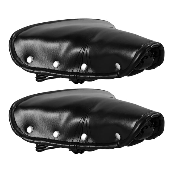 Masteelf  2 Pcs Motorcycle Saddle Seat Padded Bike Accessories Seats Elastic Man Black