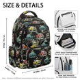 thumbnail image 5 of Chririnla Smooth Zippers School Backpack for Elementary School Daily Commute, 600D Polyester Pockets Book Bag, Vintage Truck Pattern, 5 of 9