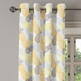thumbnail image 2 of Ambesonne Fruits Grommet Curtain, Exotic Pineapple Tropics, 50" x 72", Marigold Dimgray, 2 of 6