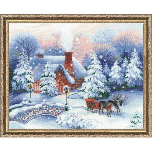 RIOLIS Christmas Eve Counted Cross Stitch Kit-17.75"X13.75" 14 Count 