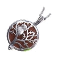 thumbnail image 1 of Collar con difusor de aceite de aleación Sonducket para amantes de las flores medallón hueco de moda, 1 of 6