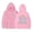 Pink, variant on HCYSFG Girls Letter Graphic Print Hoodies Long Sleeve Sweatshirt Kangaroo Pocket Fall Winter Daily School Loose Fit Pullover Top