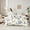 Cream, variant on Manfei Magic Butterfly Animal Twin Bedding Sets 7-Piece for Girls, Rustic Flower Floral Bedding Comforter Set, Vintage Fashion Reversible Sheet Sets, Microfiber Bedroom Decor