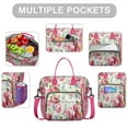 thumbnail image 2 of Pioneer Flower Floral Print Pattern Womens Lunch Box for Work,Insulated Large Lunch Bag for Tween and Teen,Loncheras Para Mujer,Leakproof Adult Lunch Bag for Work,Beach,Travel,Picnic,Camping, 2 of 7