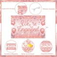 thumbnail image 5 of Jollyboom Engagement Party Decorations, Rose Gold We are Engaged Backdrop Diamond Ring Engagement Banner Confetti Balloons, Mr Mrs Love Balloons for Wedding Proposal Bridal Shower Engagement Hen Party, 5 of 6