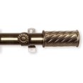 thumbnail image 3 of Rod Desyne Hans 13/16" Single Curtain Rod, 18-28 inch, Antique Brass, 3 of 3