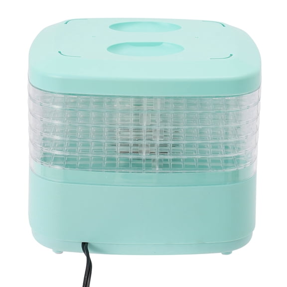200W Food Dehydrator (35–80°C / 95–176°F) featuring an adjustable timer and temperature control; 6-tray design suitable for fruits, vegetables, meat, pet treats, and candies.
