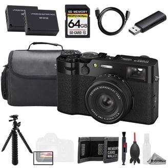 FUJIFILM X100VI Digital Camera (Black) + 32GB + Extra Battery +
