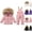 QRN1-Pink, variant on Meichang Kids 2 Piece Snowsuit Set Toddler Girl Winter Hooded Puffer Jacket and Snow Bib Pants Boy Warm Thickened Ski Suits for 1-6 Years