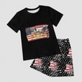 thumbnail image 6 of HCNTES Baby Boy's Outfit Independence Day Theme Cartoon Print Shorts For Litte Girls Casual Outdoor Wear 2 Piece Summer Set For Kids 2T 3T 4T(H03-Grey,5-6 Years), 6 of 7