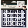 FolkArt Peel & Stick Classic Alphabet Painting Stencils, 30 Count