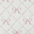 thumbnail image 6 of Sun Zero Romy Generation Lattice Bows Sheer Tie Top Curtain Panel, 50"W x 63"L, Pink, 6 of 7