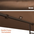 thumbnail image 5 of SUNNYOUTDOOR 10x10ft Gazebo Replacement Canopy Top Single Tier Canopy Top Cover, Frame Not included (Brown), 5 of 5