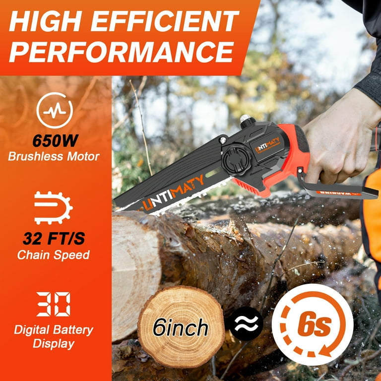 正規品】Untimaty 充電式 チェーンソー小型チェーンソー 6インチ 正規品】Untimaty 充電式 チェーンソー小型チェーンソー 6インチ