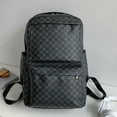 thumbnail image 3 of Leather Large Capacity Travel Backpack Laptop Backpack School Bag For Junior High School College Student, 3 of 5