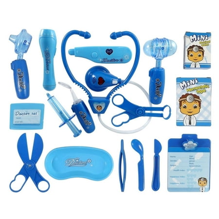 Deluxe Blue Doctor Medical Kit Playset