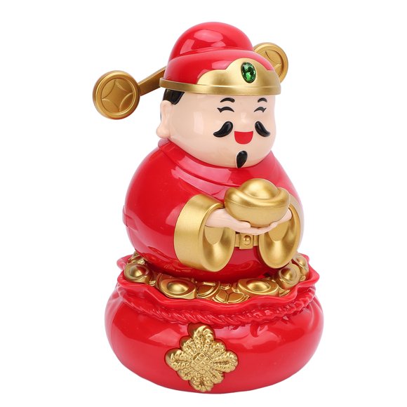 Statue de Dieu de la Richesse, Statue de Caishen Auto-Secousse pour Cadeau