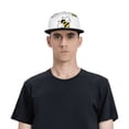 thumbnail image 3 of Adjustable Baseball Cap, cartoon bee Flat Bill Trucker Flat Brim Hats Dad Hat for Men Women - Snapback Hat Adjustable Size, 3 of 7