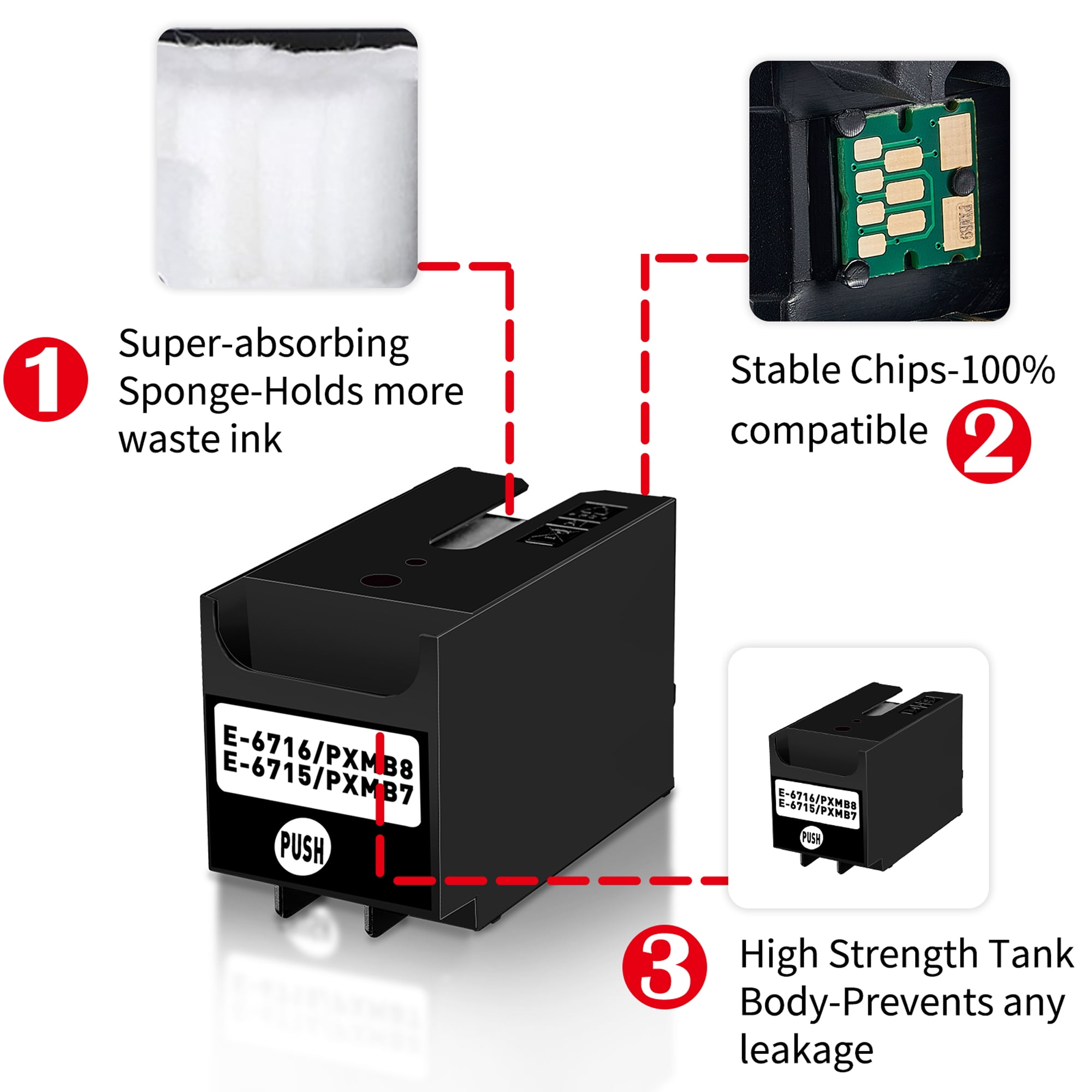 T6715 Ink Maintenance Box Replacement For T671500 T671600 PXMB7