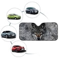 thumbnail image 4 of Xoenoiee Wolf Print Car Windshield Sun Shade, Sun Visor Foldable Sun Shade Blocks UV Rays Heat Insulation Easy to Use Interior Accessories, 4 of 7