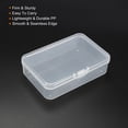 thumbnail image 4 of Uxcell 95x65x25mm Plastic Rectangular Clear Storage Container Box with Lid, 12 Pack, 4 of 5