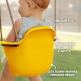 thumbnail image 4 of Acorn Adventures Toddler Swing Seat – Baby Bucket Swing for Outdoor Backyard & Porch, Adjustable Ropes, Easy Install, Weather-Resistant HDPE - Yellow, 4 of 7