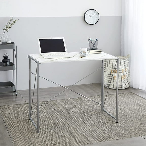 Urban Shop Collapsible Desk, Dark Grey