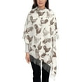 thumbnail image 4 of Cauagu Chickens Print Women Wrap Shawl tassels Scarves Retro Scarf 77.6"X28.3", 4 of 8