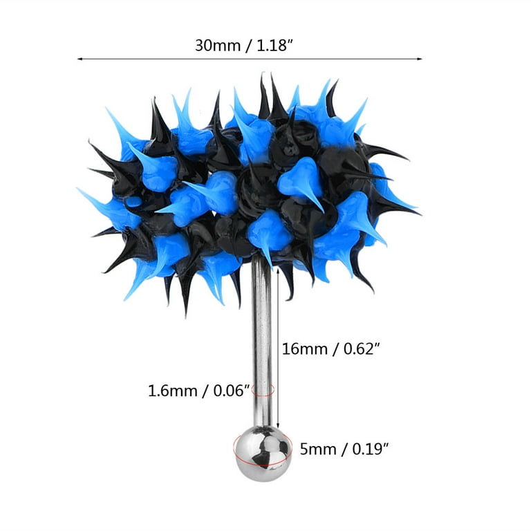 OTVIAP Vibrating Stainless Steel Tongue Ring Stud Barbell, Body Piercing Jewelry, Silicone Head, Includes Batteries - Walmart.com OTVIAP Vibrating Stainless Steel Tongue Ring Stud Barbell, Body Piercing Jewelry, Silicone Head, Includes Batteries - Walmart.com