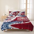 thumbnail image 3 of Twin Quilt Set 68''x86'', Anniversary USA Lightweight Summer Bedspread Coverlet Set with 2 Pillow Shams, 4th of July 1776-2026 American Flag Breathable All Season Quilt Bedding for Dorm/Bedroom, 3 of 9