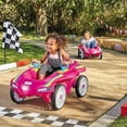 thumbnail image 5 of Little Tikes Jett Car Racer Ride On Pedal Car, Pink, Adjustable Seat Back, Dual Handle Rear Wheel Steering, Kids Boys Girls Ages 3 to 7, 5 of 5